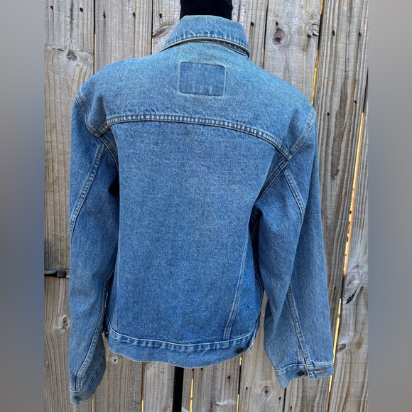 Vintage 90s Gap Denim Collared Button Up Stonewashed Jean Jacket Size Medium - Picture 4 of 9